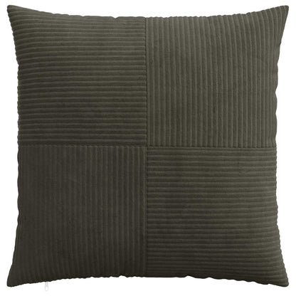 Cushion Cover ALMELO 80 x 80 cm Corduroy 6 pcs Anthracite