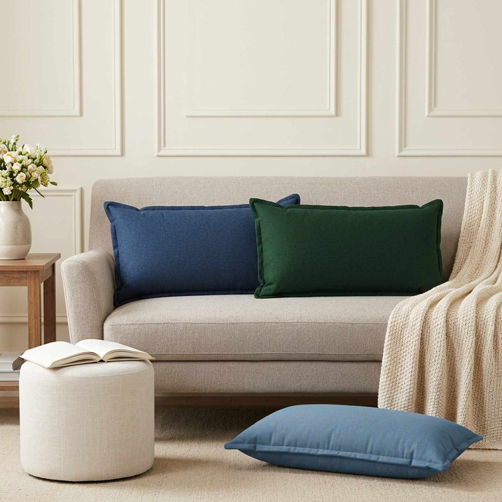 vidaXL Cushion Cover HOUTEN 40 x 80 cm Faux Linen 12 pcs