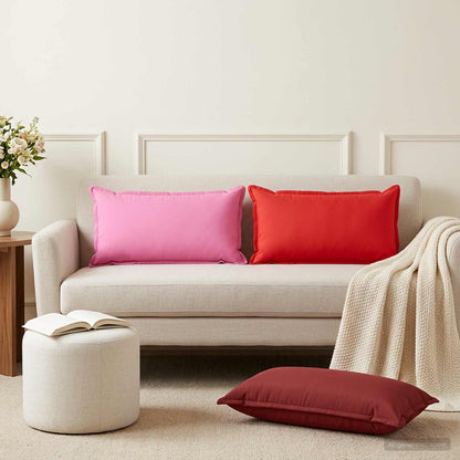 Throw Pillow HOUTEN 40 x 80 cm Polyester 12 pcs Pink