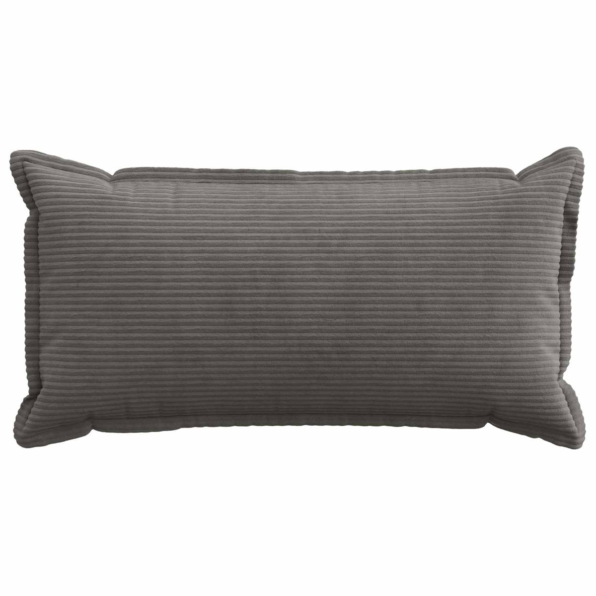 Cushion Cover HOUTEN 40 x 80 cm Corduroy 12 pcs Dark grey