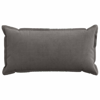 Cushion Cover HOUTEN 40 x 80 cm Corduroy 12 pcs Dark grey