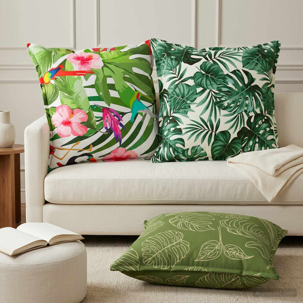 vidaXL Throw Pillow 2 pcs HOUTEN Multicolour 80 x 80 cm Polyester