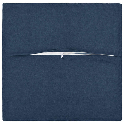vidaXL Cushion Cover 6 pcs HOUTEN Blue 80 x 80 cm Faux Linen 4