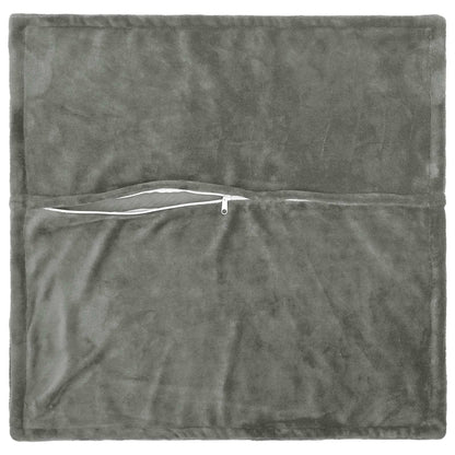 vidaXL Cushion Cover 6 pcs HOUTEN Dark Grey 80 x 80 cm Flannel 4