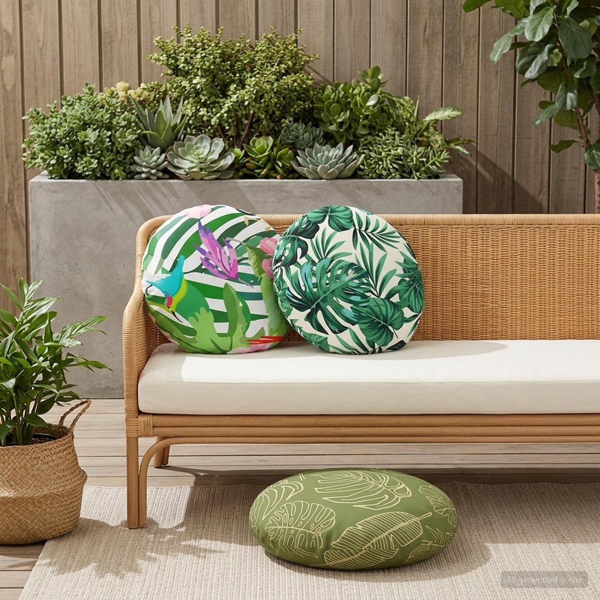 Throw Pillow HEERLEN Dia Polyester