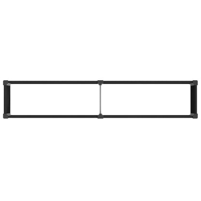 vidaXL Garden Raised Bed Black 250 x 50 x 91 cm WPC and Aluminium 5