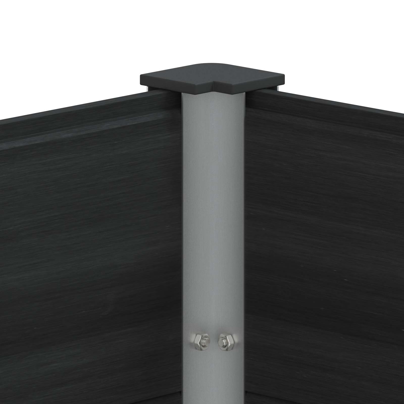 vidaXL Garden Raised Bed Black 250 x 100 x 91 cm WPC and Aluminium 6