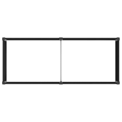 vidaXL Garden Raised Bed Black 250 x 100 x 91 cm WPC and Aluminium 5
