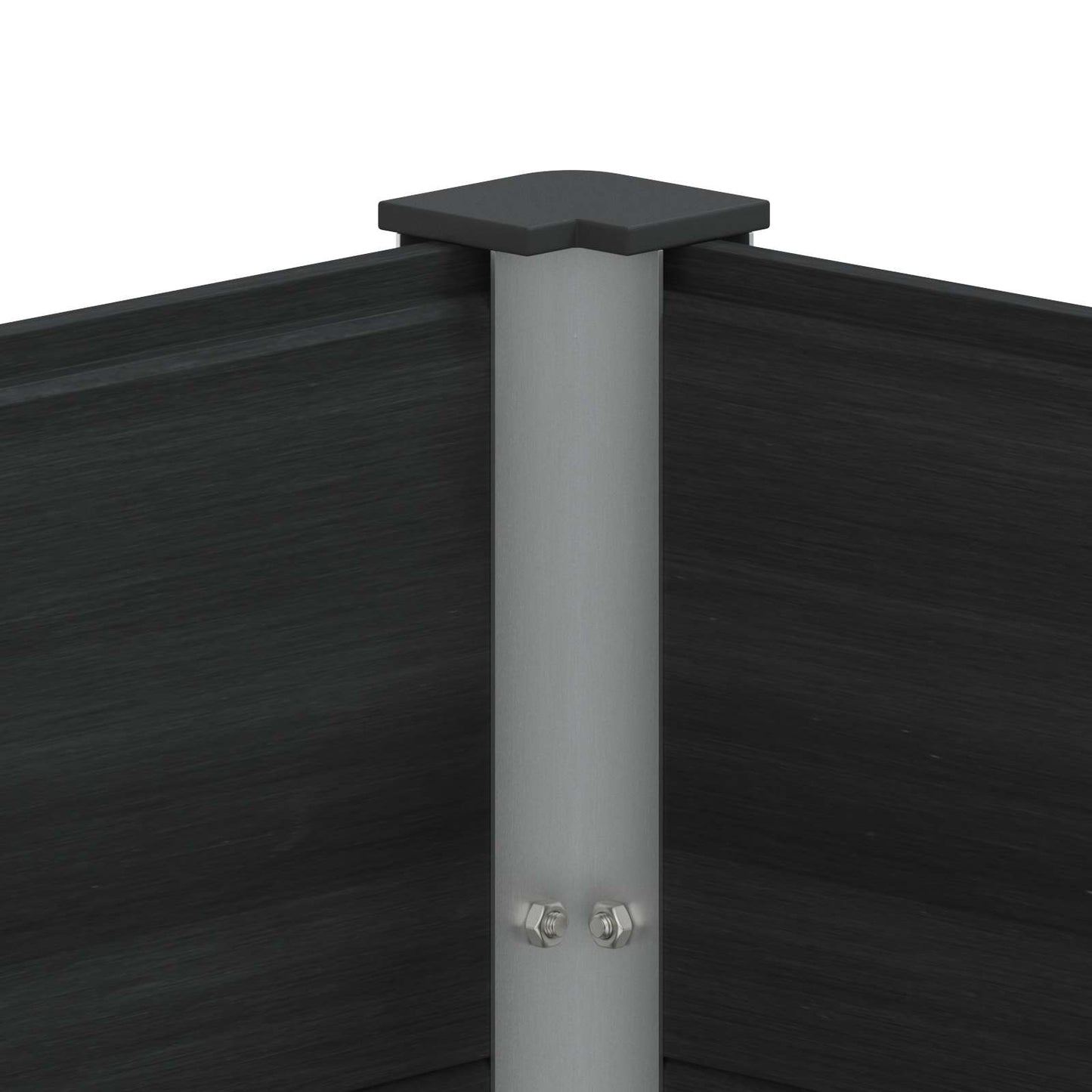 vidaXL Garden Raised Bed Black 300 x 50 x 91 cm WPC and Aluminium 6