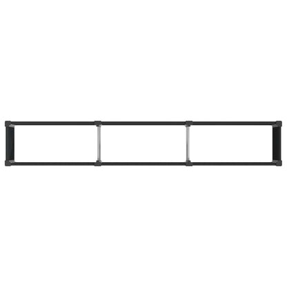 vidaXL Garden Raised Bed Black 300 x 50 x 91 cm WPC and Aluminium 5