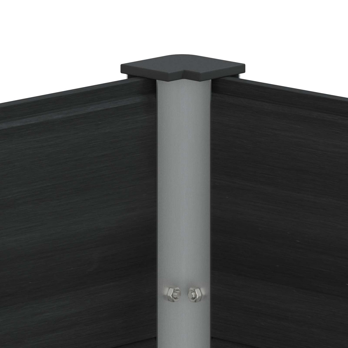 vidaXL Garden Raised Bed Black 300 x 100 x 91 cm WPC and Aluminium 6