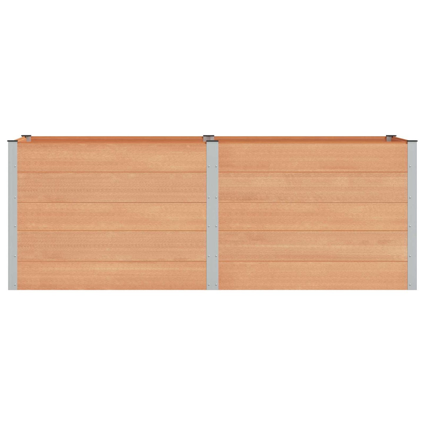 vidaXL Garden Raised Bed Brown 250 x 100 x 91 cm WPC and Aluminium 3