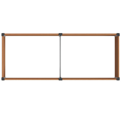 vidaXL Garden Raised Bed Brown 250 x 100 x 91 cm WPC and Aluminium 5
