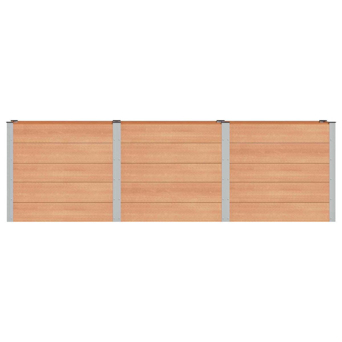 vidaXL Garden Raised Bed Brown 300 x 50 x 91 cm WPC and Aluminium 3