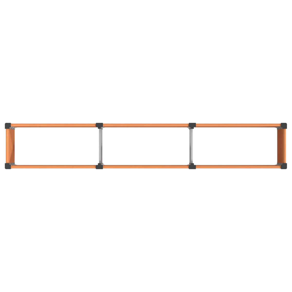 vidaXL Garden Raised Bed Brown 300 x 50 x 91 cm WPC and Aluminium 5