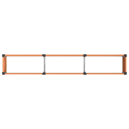 vidaXL Garden Raised Bed Brown 300 x 50 x 91 cm WPC and Aluminium 5