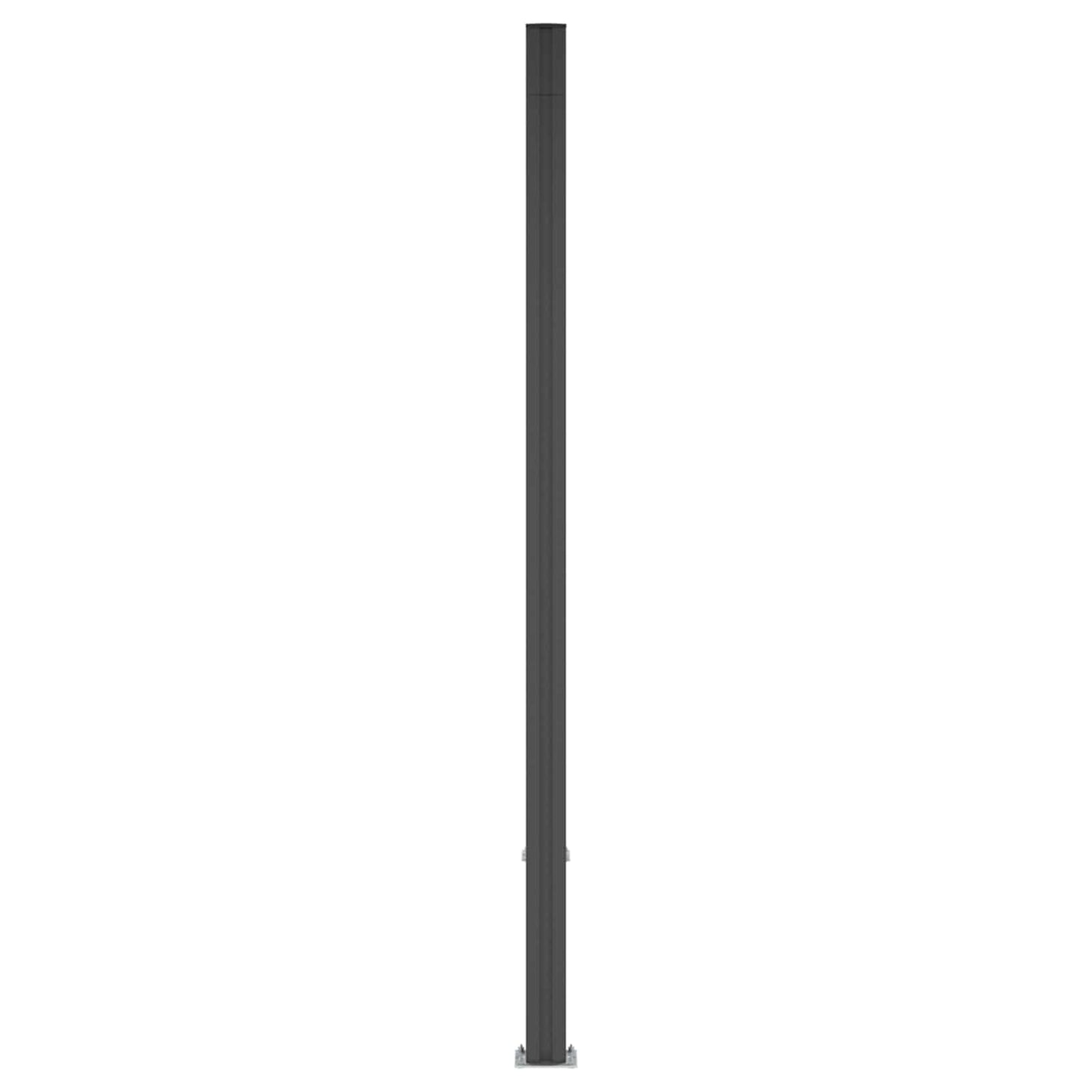 vidaXL Fence Panel WPC and Aluminium Black 3