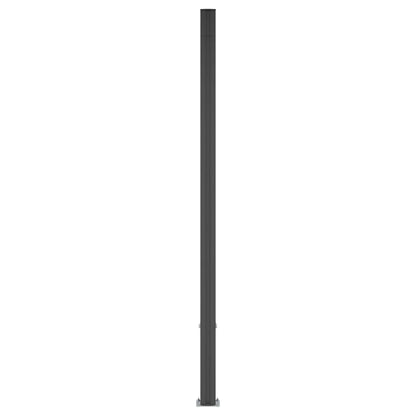 vidaXL Fence Panel WPC and Aluminium Black 3