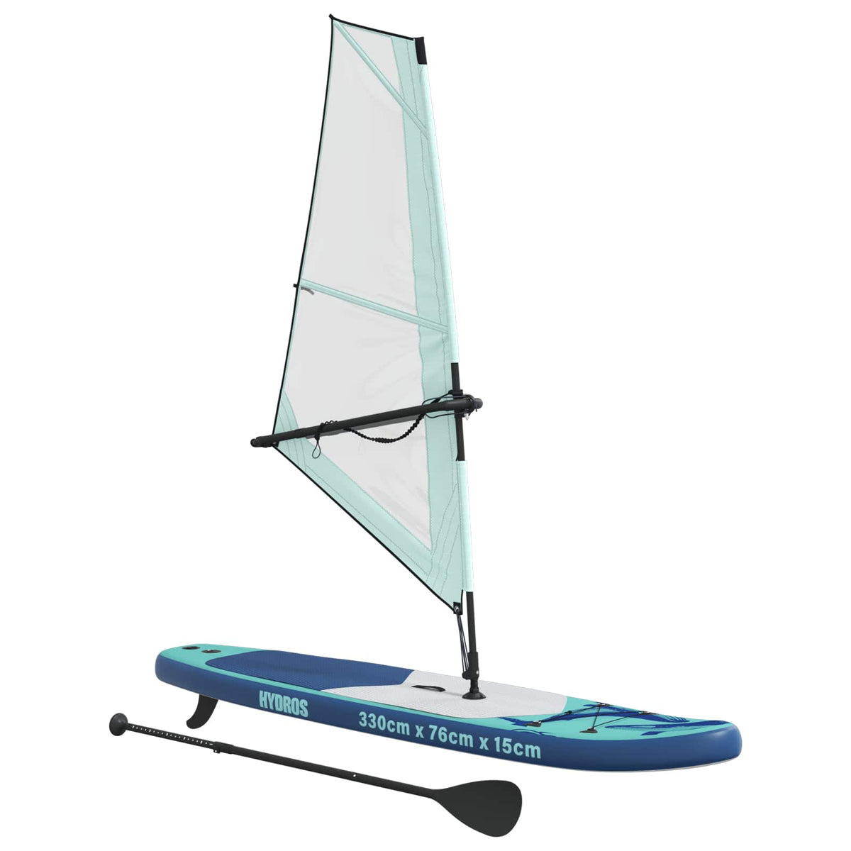 vidaXL Inflatable SUP Board with Sail HYDROS 330 x 76 x 15 cm 3