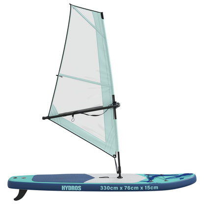vidaXL Inflatable SUP Board with Sail HYDROS 330 x 76 x 15 cm 6