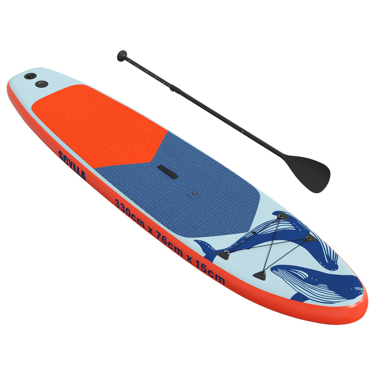 vidaXL Inflatable SUP Board with Sail SCYLLA 330 x 76 x 15 cm Blue 4