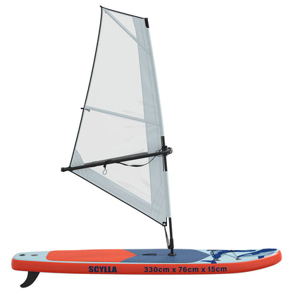 vidaXL Inflatable SUP Board with Sail SCYLLA 330 x 76 x 15 cm Blue 6