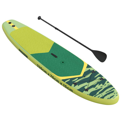 vidaXL Inflatable SUP Board with Sail POSEIDON 330 x 76 x 15 cm Green 4