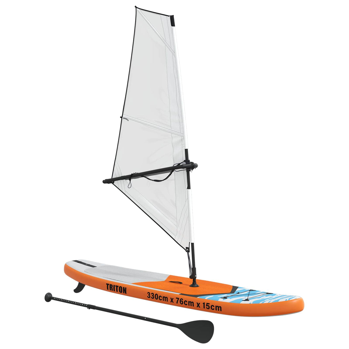 vidaXL Inflatable SUP Board with Sail TRITON 330 x 76 x 15 cm Blue 3