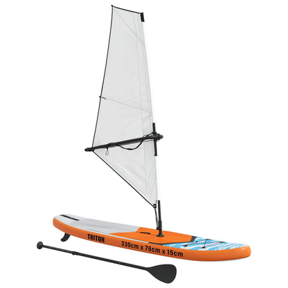 vidaXL Inflatable SUP Board with Sail TRITON 330 x 76 x 15 cm Blue 3