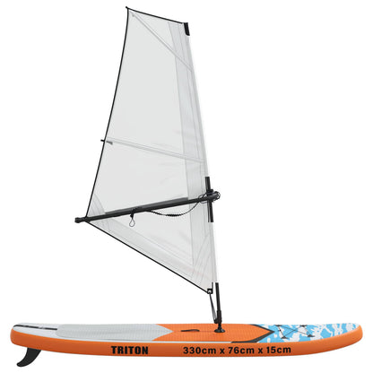 vidaXL Inflatable SUP Board with Sail TRITON 330 x 76 x 15 cm Blue 6