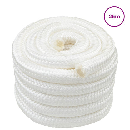 Boat Rope Full Polypropylene Length 25 m White 30 mm
