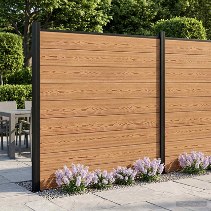 vidaXL WPC Fence Set 273x186 cm Brown