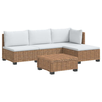 vidaXL 5 pcs Rattan Lounge Set with Cushions GENDT Natural Rattan 2