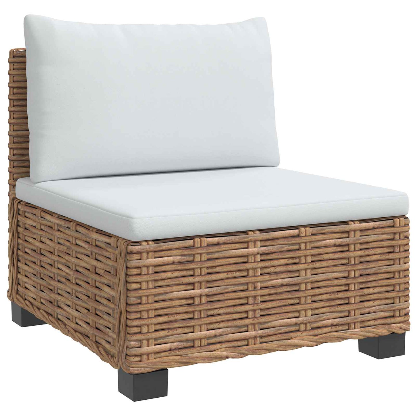 vidaXL 3 pcs Rattan Lounge Set with Cushions GENDT Natural Rattan 6