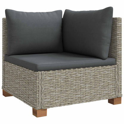vidaXL 3 pcs Rattan Lounge Set with Cushions GENDT Natural Rattan 5