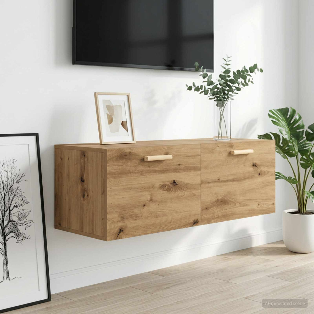Wall Cabinet 100x36,5x35 cm Engineered Wood Artisan oak