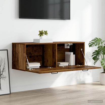 Wall Cabinet 100x36,5x35 cm Engineered Wood Old wood