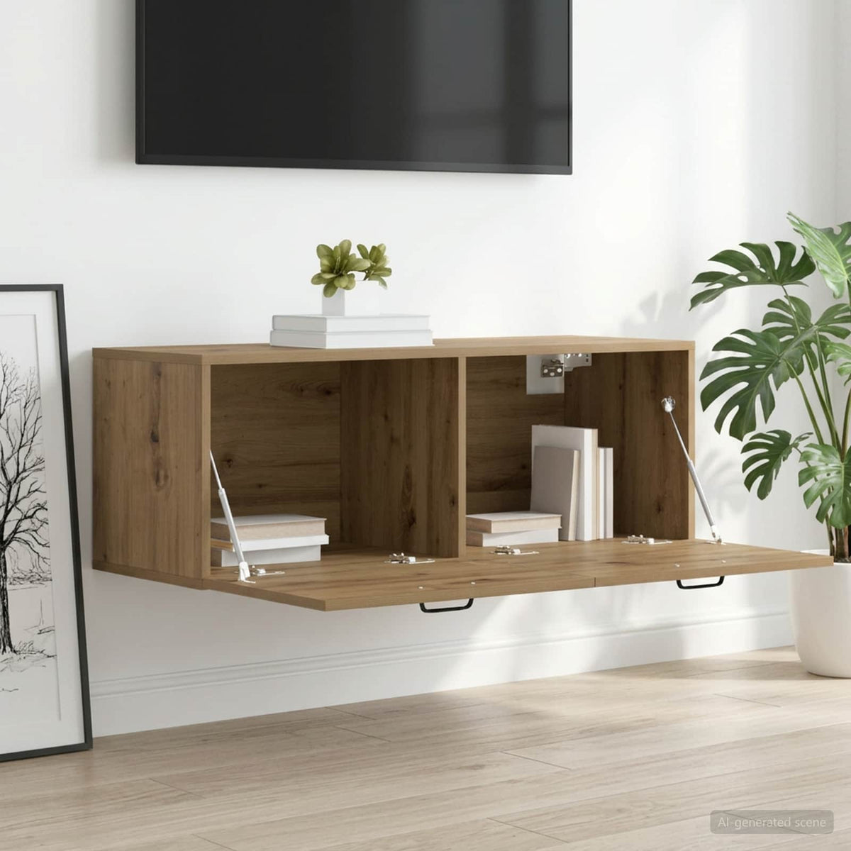 Wall Cabinet 100x36,5x35 cm Engineered Wood Artisan oak