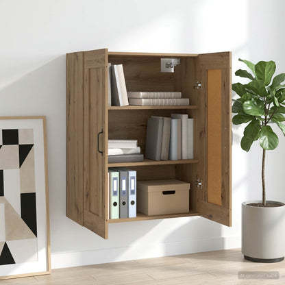 Hanging Wall Cabinet 69,5x32,5x90 cm Artisan oak