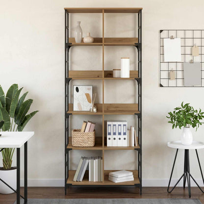 Bookshelf 78.5x33x188.5 cm Engineered Wood Artisan oak