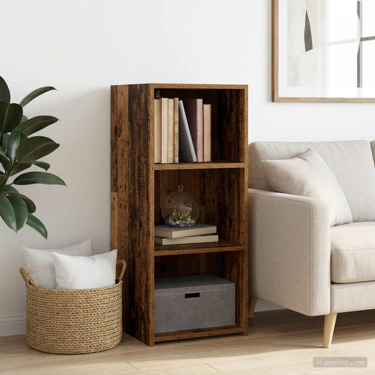 Sideboard 40x41x93 cm Engineered Wood Old wood