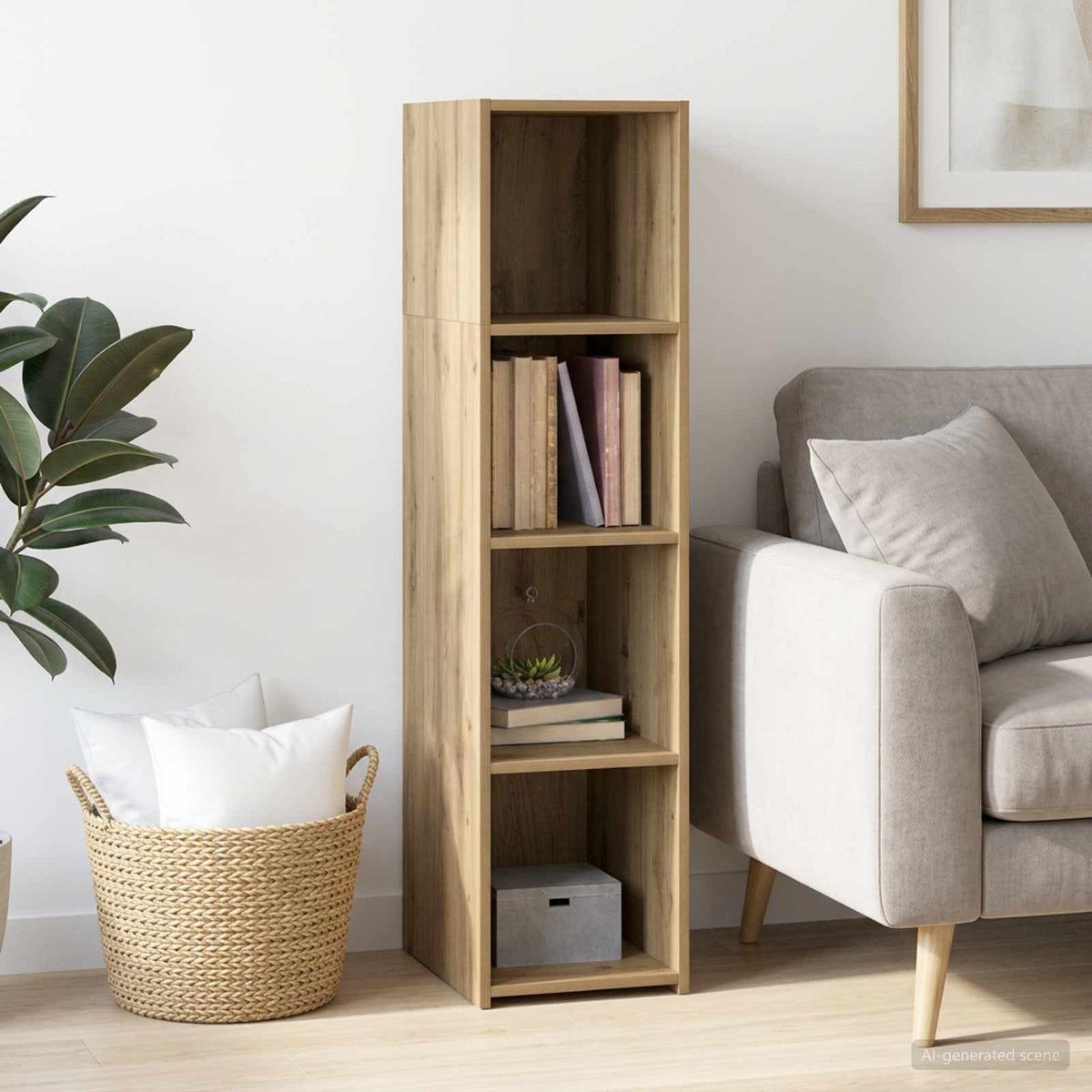 Highboard 30x41x124 cm Engineered Wood Artisan oak