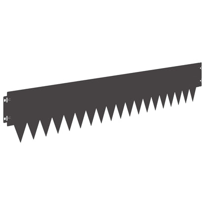 Lawn Edging 103 x Steel 20 pcs Height 20 cm Black