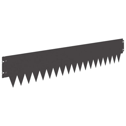 Lawn Edging 103 x Steel 20 pcs Height 20 cm Black