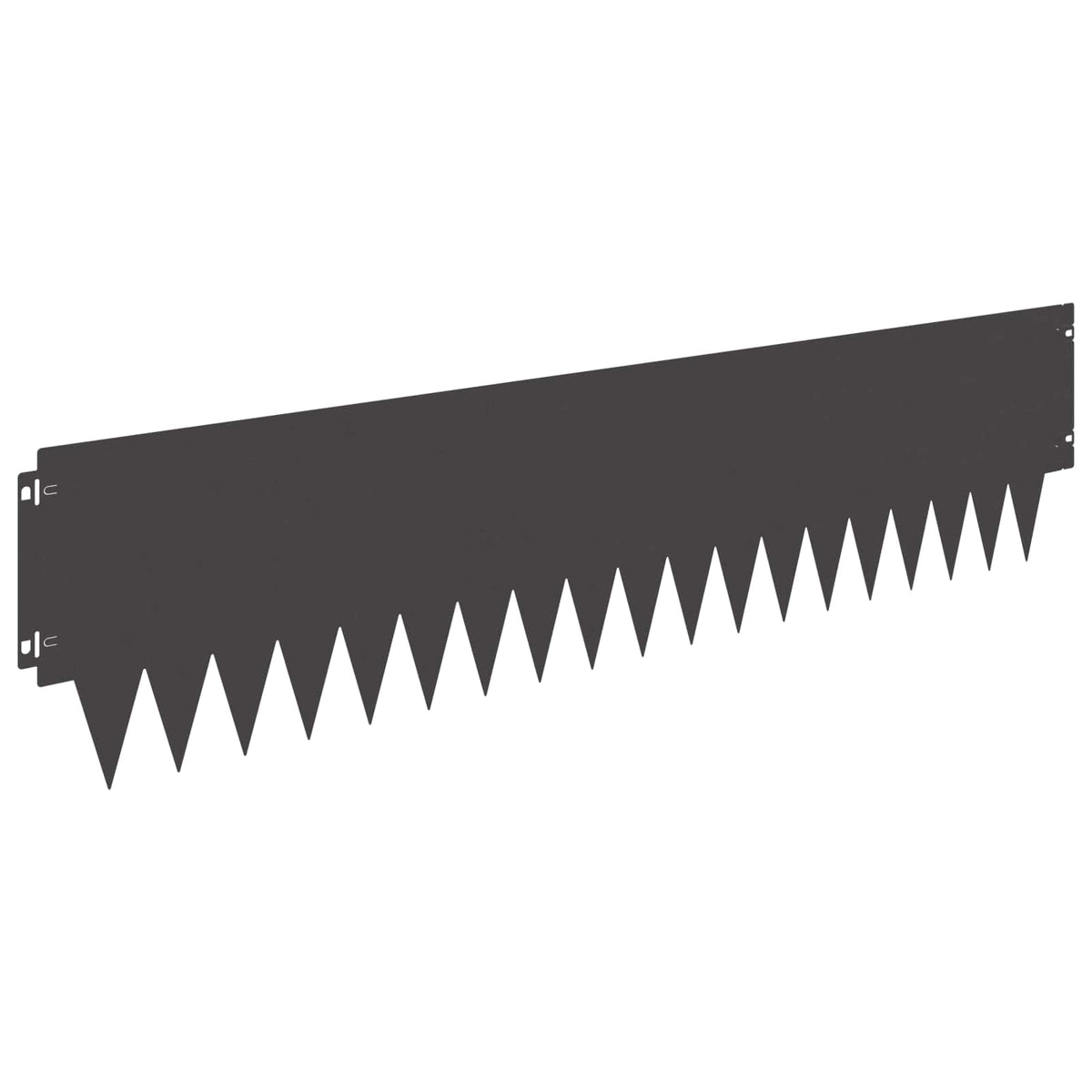 Lawn Edging 103 x Steel 20 pcs Height 25 cm Black
