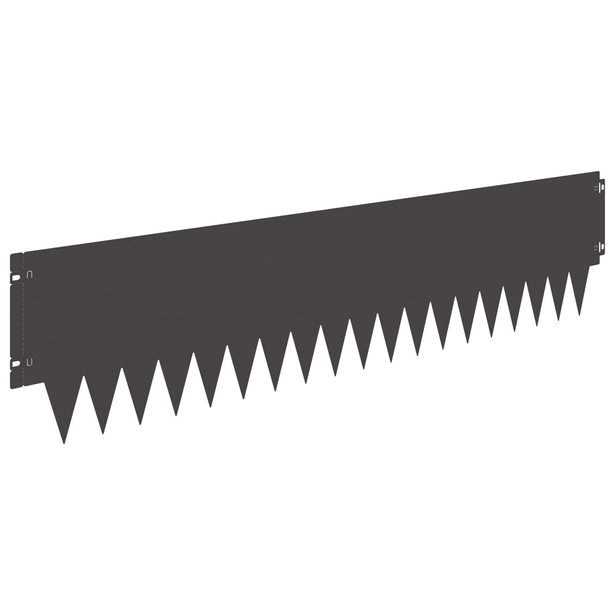 Lawn Edging 103 x Steel 20 pcs Height 25 cm Black