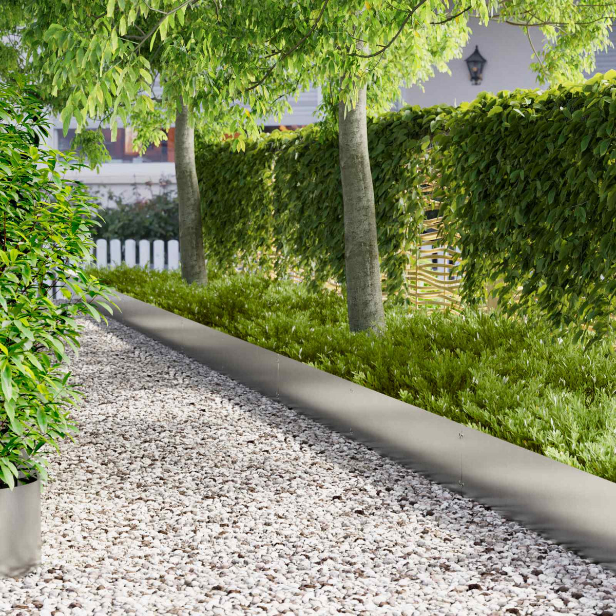 Lawn Edging Steel Height Stainless