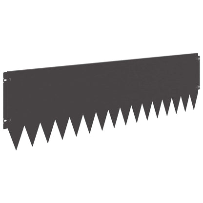 Lawn Edging 103 x Steel 10 pcs Height 30 cm Black