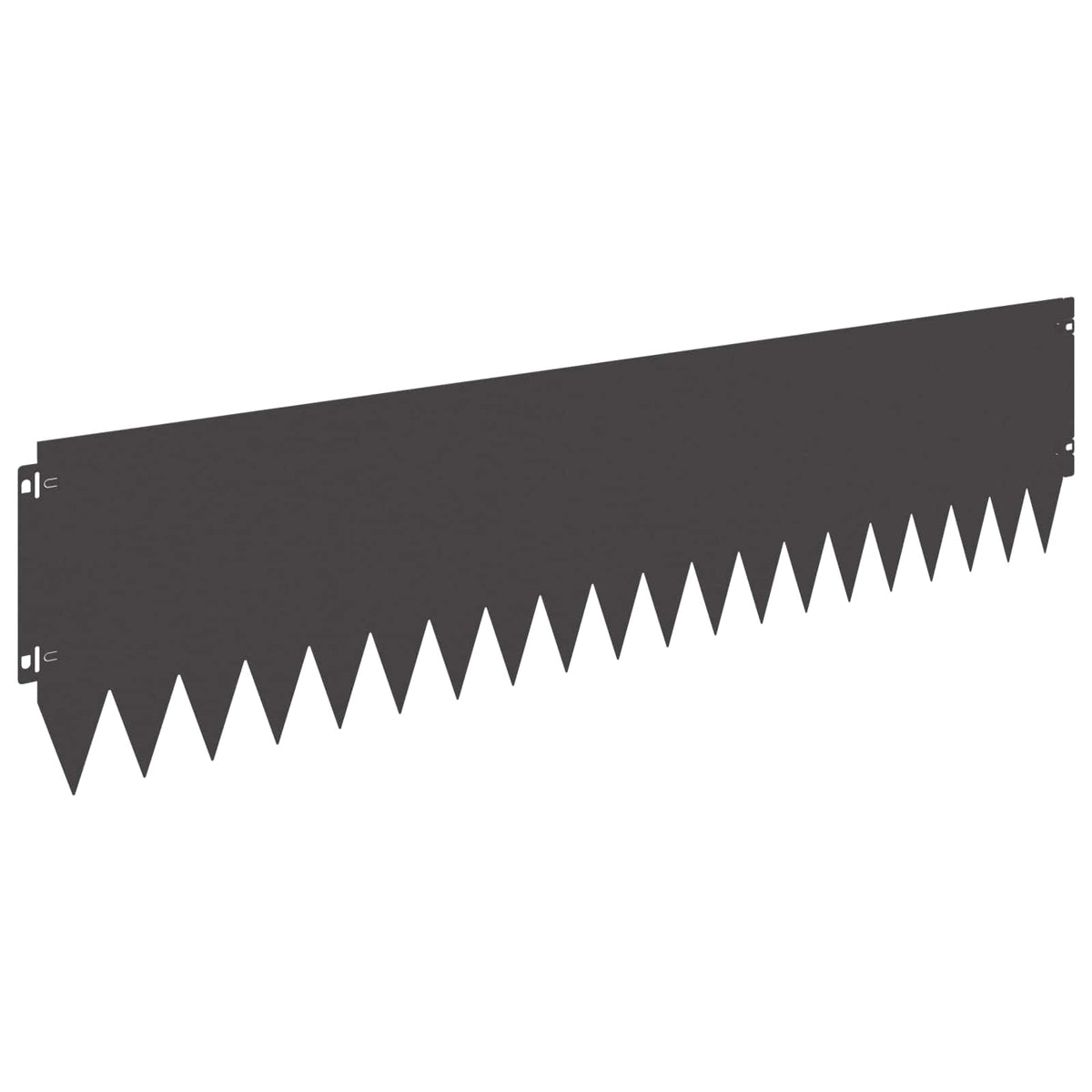 Lawn Edging 103 x Steel 20 pcs Height 25 cm Black