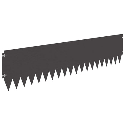 Lawn Edging 103 x Steel 20 pcs Height 25 cm Black